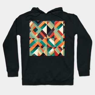 Geo Diamond: A Vibrant and Playful Fabric Pattern for Modern Fashion #4 Hoodie